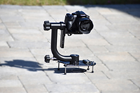 Image of a Platypod a surface tripod with a gimble and camera